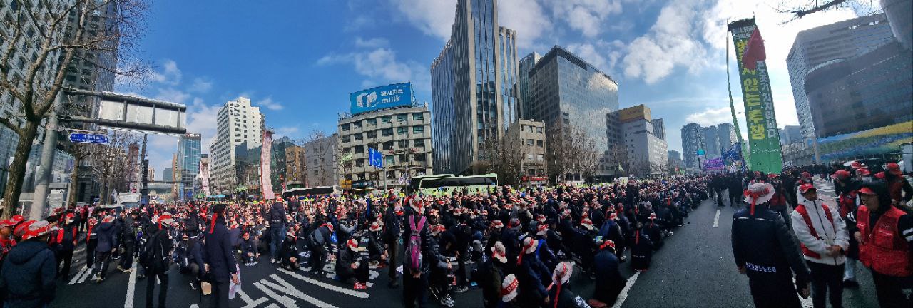 민주노총 결의대회